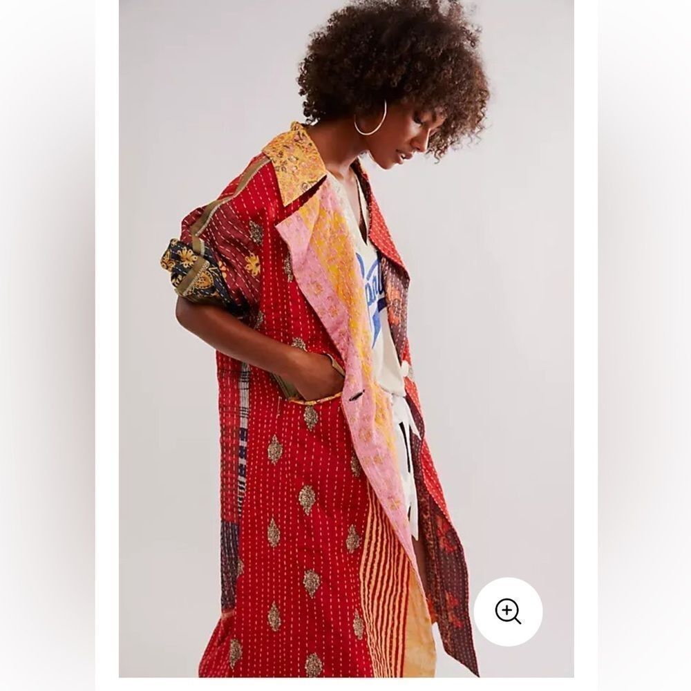 FREE PEOPLE Island Bright Duster size S